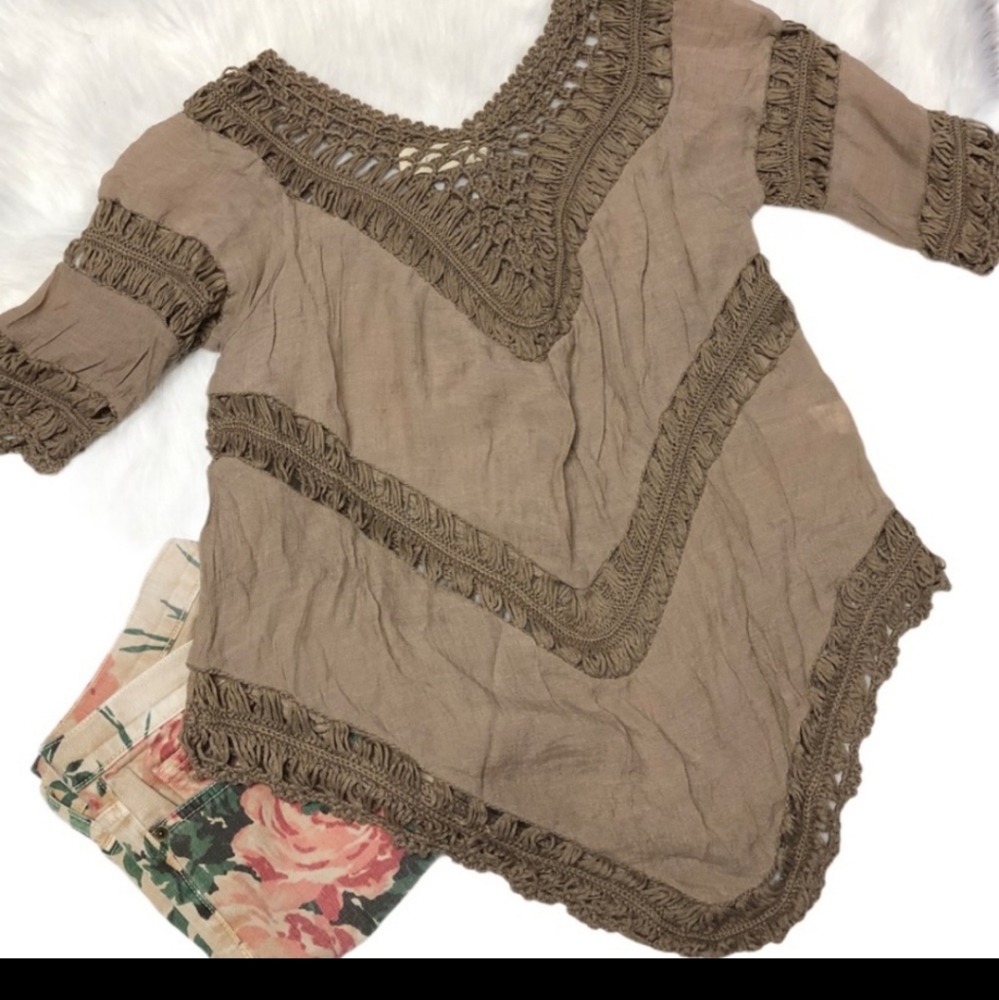 boho top great for any occasion pair with boots leggings or the beach cover up